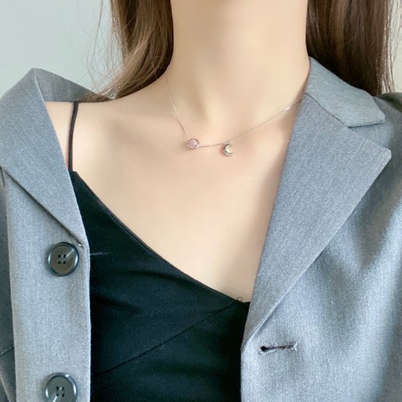 💕LAST ONE Moon Stone Pendant Necklaces - Picture 6 of 7